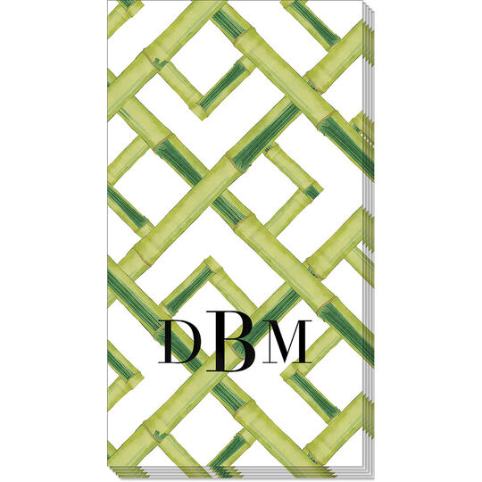 Bamboo Green Caspari Guest Towels